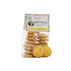 BISCOTTI AL BURRO DI BUFALA LIMONE E CIOCCOLATO BIANCO 200 GR